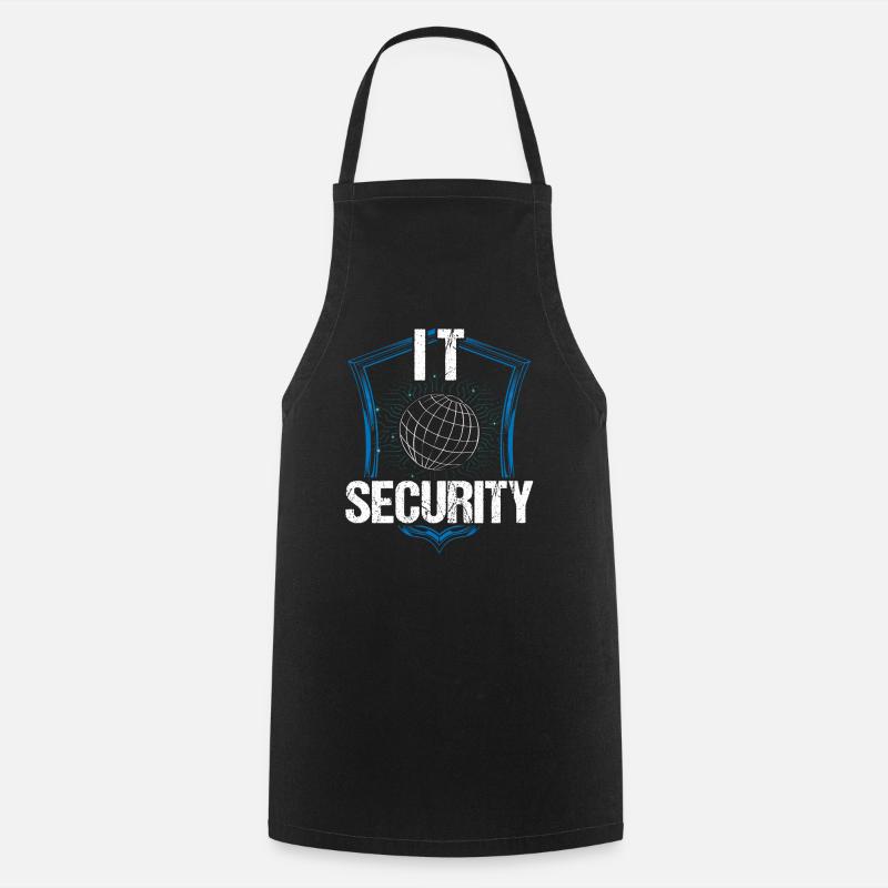 It Security Hack Hacker Hacking Cybersécurité - Tablier de cuisine - noir