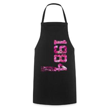 ÉDITION LIMITÉE 1984 PINK 42E ANNIVERSAIRE - Tablier de cuisine - noir - Devant - AI Model Male 185 dark (185cm)