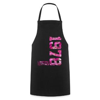 ÉDITION LIMITÉE 1978 PINK 48E ANNIVERSAIRE - Tablier de cuisine - noir - Devant - AI Model Male 185 dark (185cm)