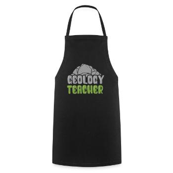 Geology teacher Teacher Geologist Geology Profession - Cooking Apron - black - Front - AI Model Male 185 dark (185cm)