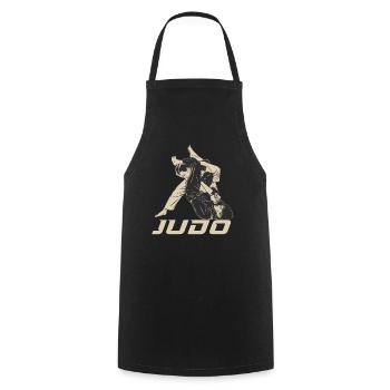 Judo Hobby Judoka Kampfkunst Kampfsport - Kochschürze - Schwarz - Vorne - AI Model Male 185 dark (185cm)