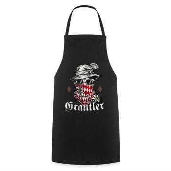 Grantler T-Shirt Trachtenshirt Bayern - Kochschürze - Schwarz - Vorne - AI Model Male 185 dark (185cm)