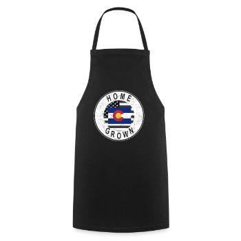 Land Map America US Flag Home Grown Colorado - Cooking Apron - black - Front - AI Model Male 185 dark (185cm)