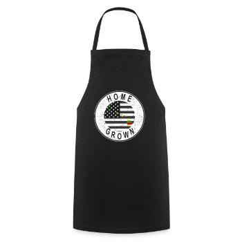 Land Map America US Flag Home Grown Hawaii - Cooking Apron - black - Front - AI Model Male 185 dark (185cm)