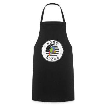 Land Map America US Flag Home Grown Maine - Cooking Apron - black - Front - AI Model Male 185 dark (185cm)