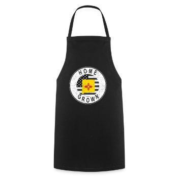 Carte terrestre Amérique Drapeau américain Home Grown Nouveau-Mexique - Tablier de cuisine - noir - Devant - AI Model Male 185 dark (185cm)
