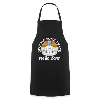 60e anniversaire Astronaute 60 ans d’espace - Tablier de cuisine - noir - Devant - AI Model Male 185 dark (185cm)