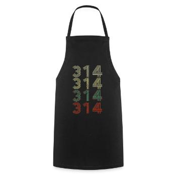 Retro America State Flag Area Code Missouri - Cooking Apron - black - Front - AI Model Male 185 dark (185cm)