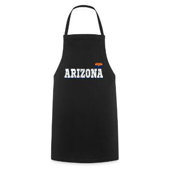 State Name America State Flag Arizona - Kochschürze - Schwarz - Vorne - AI Model Male 185 dark (185cm)