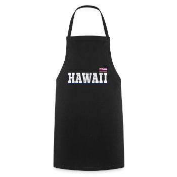 State Name America State Flag Hawaii - Kochschürze - Schwarz - Vorne - AI Model Male 185 dark (185cm)