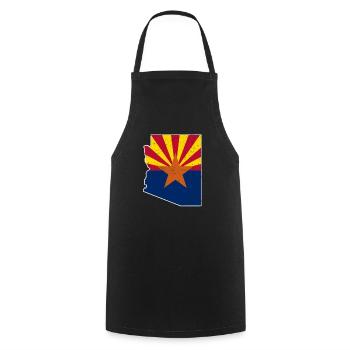 Carte terrestre Amérique État américain En détresse Arizona - Tablier de cuisine - noir - Devant - AI Model Male 185 dark (185cm)
