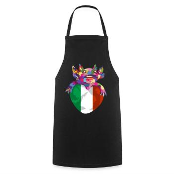 Italie Drapeau Vintage Drapeau Italien Occasion Look - Tablier de cuisine - noir - Devant - AI Model Male 185 dark (185cm)
