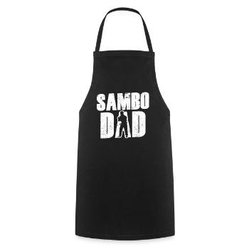 Sambo Papa Kampfkunst Trainer Training Kampfsport - Kochschürze - Schwarz - Vorne - AI Model Male 185 dark (185cm)