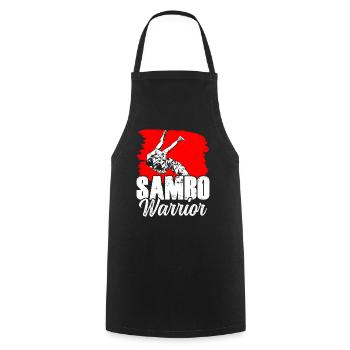 Sambo Warrior Martial Arts Training Martial Arts - Cooking Apron - black - Front - AI Model Male 185 dark (185cm)