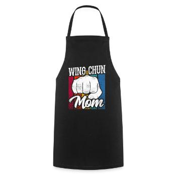 Wing Chun Mama Trainer Martial Arts Martial Arts - Cooking Apron - black - Front - AI Model Male 185 dark (185cm)