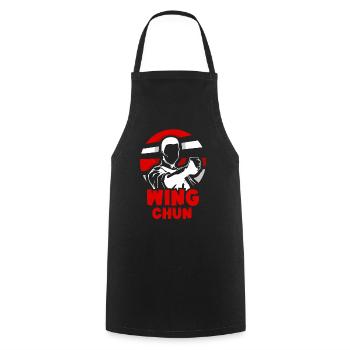 Wing Chun Martial Arts Trainer Martial Arts Training - Cooking Apron - black - Front - AI Model Male 185 dark (185cm)