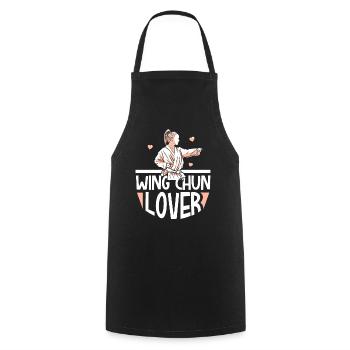 Wing Chun Lovers Girls Martial Arts Martial Arts - Cooking Apron - black - Front - AI Model Male 185 dark (185cm)
