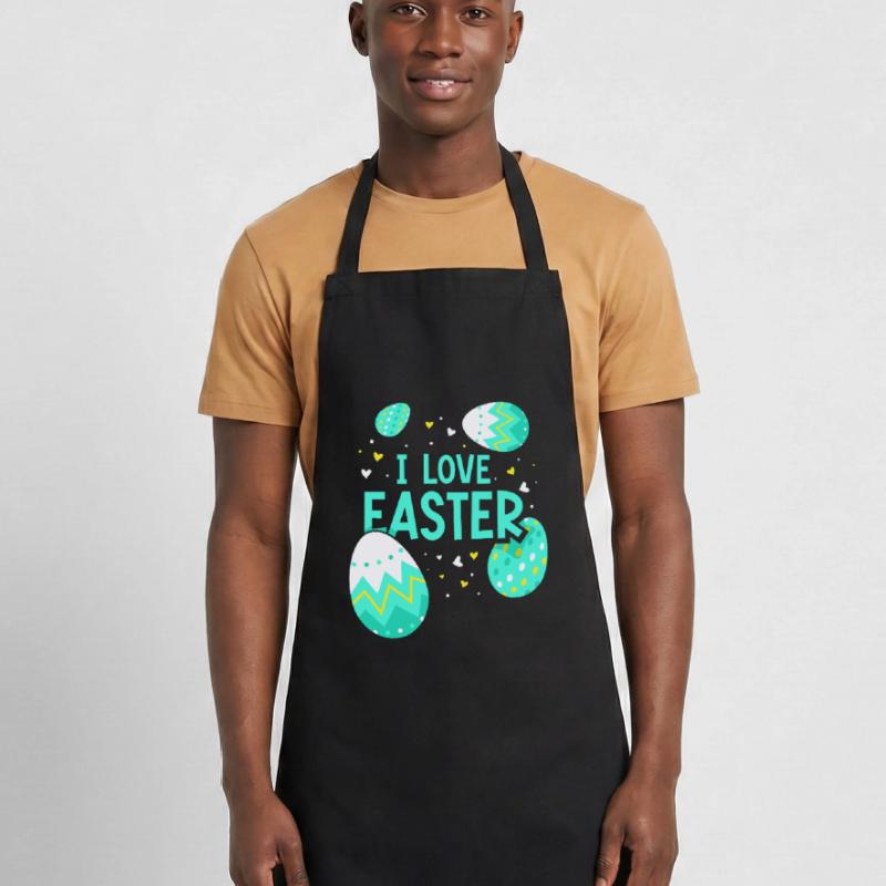 J’adore Easter Easter Easter Easter Egg Lapin de Pâques Tablier de cuisine