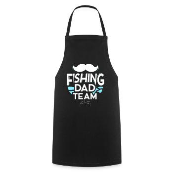 Fishing Papa Team Angler Daddy Father Day Father - Cooking Apron - black - Front - AI Model Male 185 dark (185cm)