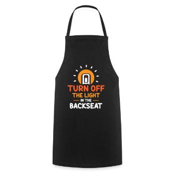 Éteins la lumière sur le siège arrière Papa Papa - Tablier de cuisine - noir - Devant - AI Model Male 185 dark (185cm)