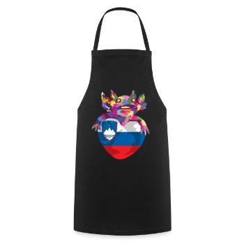 Slovenia Flag Balkan Slovenian Flag Vintage - Cooking Apron - black - Front - AI Model Male 185 dark (185cm)