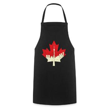 Maple Canada Proud Canadian Flag Canada Day - Kochschürze - Schwarz - Vorne - AI Model Male 185 dark (185cm)