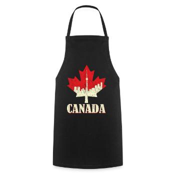 Maple Canada Love Proud Canadian Flag Canada Day - Kochschürze - Schwarz - Vorne - AI Model Male 185 dark (185cm)