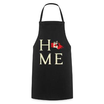 Home Land Map Canada Proud Canadian Canada Day - Cooking Apron - black - Front - AI Model Male 185 dark (185cm)