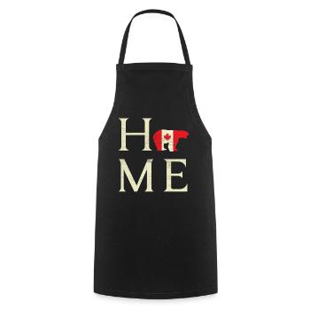 Home Canada Bear Proud Canadian Canada Day - Cooking Apron - black - Front - AI Model Male 185 dark (185cm)