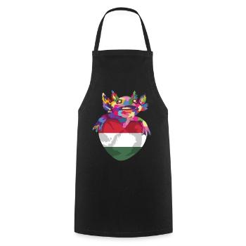 Hungary Flag Hungarian Flag Balaton Hungary - Cooking Apron - black - Front - AI Model Male 185 dark (185cm)
