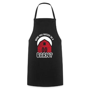 Avez-vous grandi dans une grange? Papa Papi - Tablier de cuisine - noir - Devant - AI Model Male 185 dark (185cm)