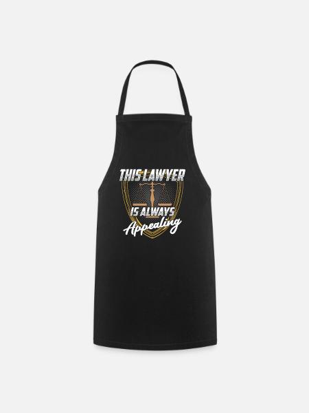 Lawyer Law Degree - Cooking Apron - black