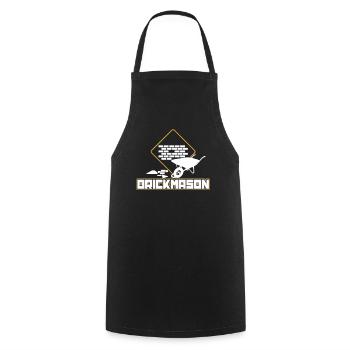 Mason Craftsman Brick Masonry - Cooking Apron - black - Front - AI Model Male 185 dark (185cm)