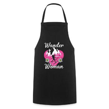 Wander Woman - Kochschürze - Schwarz - Vorne - AI Model Male 185 dark (185cm)