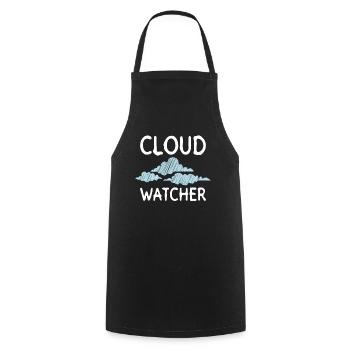 Wolken Meteorologe Wetter Klima Wettervorhersage - Kochschürze - Schwarz - Vorne - AI Model Male 185 dark (185cm)