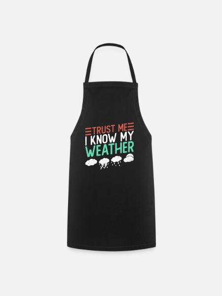 Meteorologist Weather Climate Weather Forecast - Cooking Apron - black