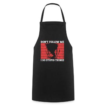 Meteorologist Weather Climate Weather Forecast - Cooking Apron - black - Front - AI Model Male 185 dark (185cm)