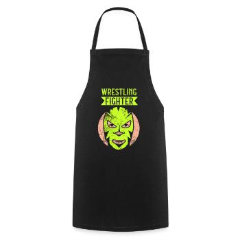 Wrestling Fighter Wrestling Wrestling Wrestling - Tablier de cuisine - noir - Devant - AI Model Male 185 dark (185cm)
