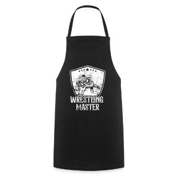 Meister Im Ringen Ringer Ringkampf Wrestler - Kochschürze - Schwarz - Vorne - AI Model Male 185 dark (185cm)