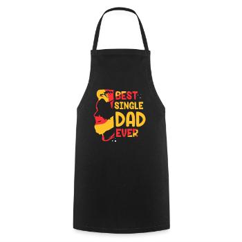 Meilleur père célibataire de tous les temps - Tablier de cuisine - noir - Devant - AI Model Male 185 dark (185cm)