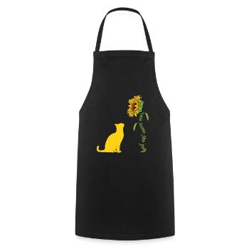 Meilleure maman de chat de tous les temps - Tablier de cuisine - noir - Devant - AI Model Male 185 dark (185cm)