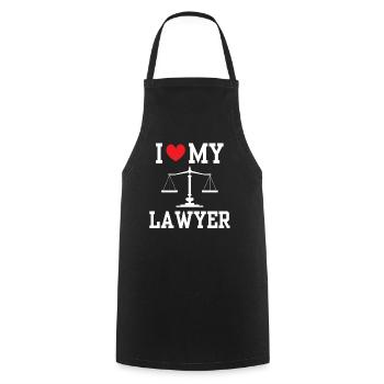 J’adore Mon avocat Avocat Avocat Avocat - Tablier de cuisine - noir - Devant - AI Model Male 185 dark (185cm)
