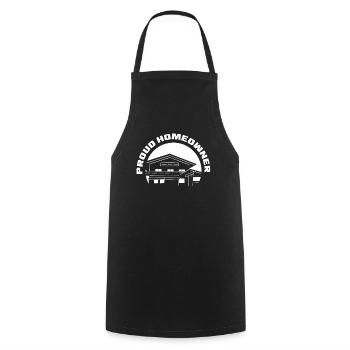 Proud Homeowner Homeowner Homeowner Host - Cooking Apron - black - Front - AI Model Male 185 dark (185cm)