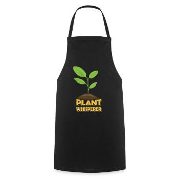 Plants Whisperer Gardener Plant Garden - Cooking Apron - black - Front - AI Model Male 185 dark (185cm)
