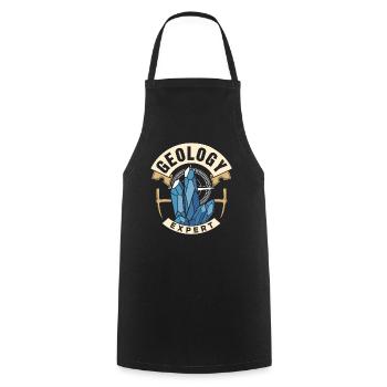 Geology Expert Geology Student Geologist Profession - Cooking Apron - black - Front - AI Model Male 185 dark (185cm)