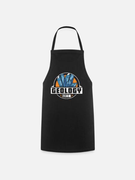 Équipe de géologie Géologue Géologie Profession étudiante - Tablier de cuisine - noir