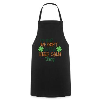 Je suis irlandais Irlande Irlandais Saint-Patrick - Tablier de cuisine - noir - Devant - AI Model Male 185 dark (185cm)