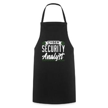 Cybersecurity Analyst Hacker IT Security Hack - Cooking Apron - black - Front - AI Model Male 185 dark (185cm)