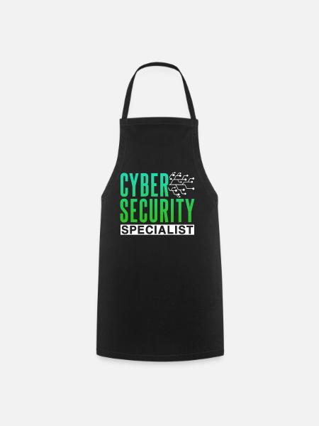 Cybersecurity Spezialist Hack Hacker IT Sicherheit - Kochschürze - Schwarz