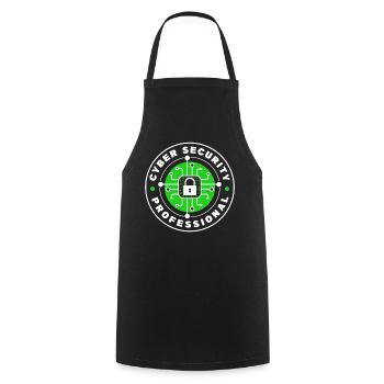 Piratage de pirates informatiques professionnels de la cybersécurité - Tablier de cuisine - noir - Devant - AI Model Male 185 dark (185cm)